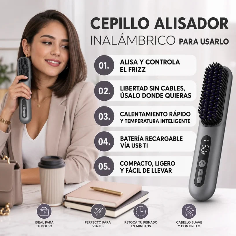 CEPILLO ALISADOR PROFESIONAL PORTATIL ORIGINAL✅