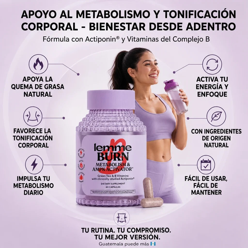 LEMME BURN-ACELERADOR METABOLICO (60 CÁPSULAS)-RECOMENDADO POR ESPECIALISTAS