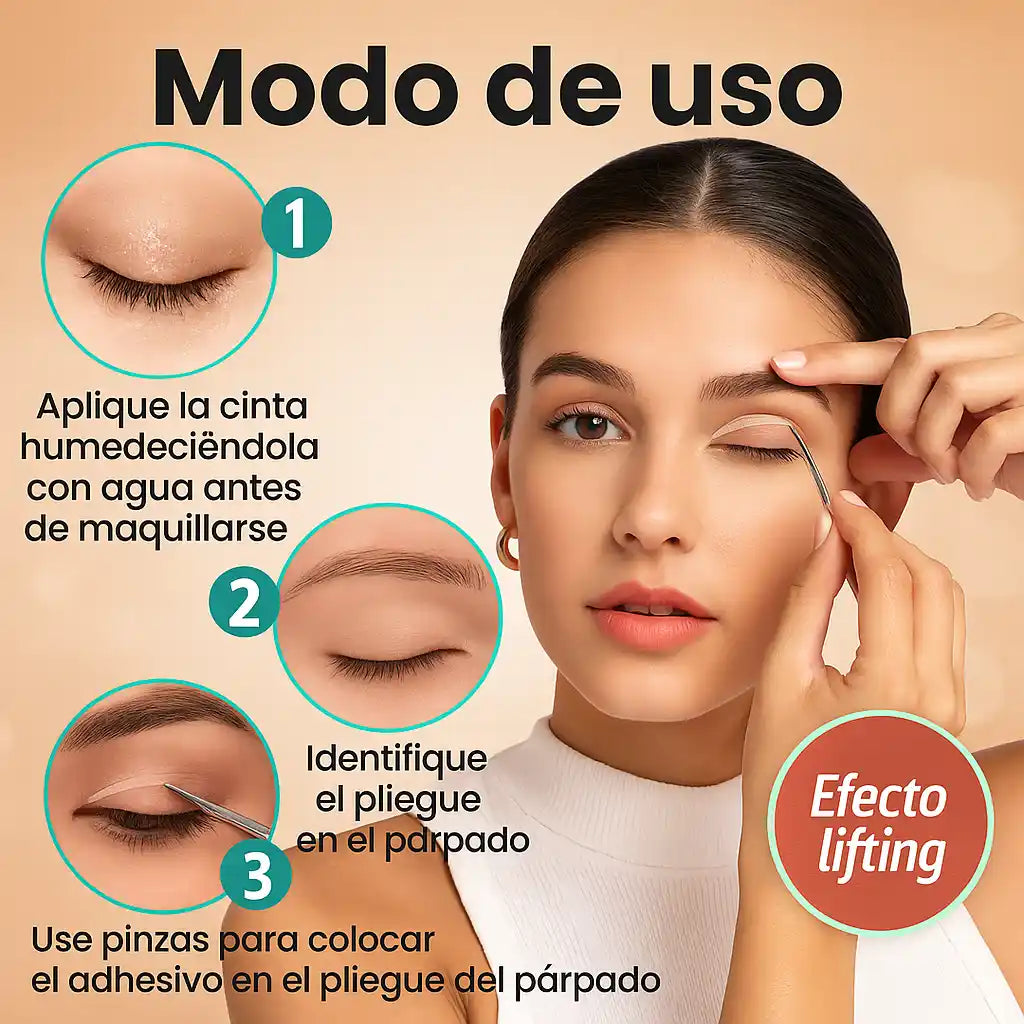 CINTA LEVANTA PÁRPADO-EFECTO LIFTING INSTANTÁNEO PAGAS 200 TE REGALAMOS 100