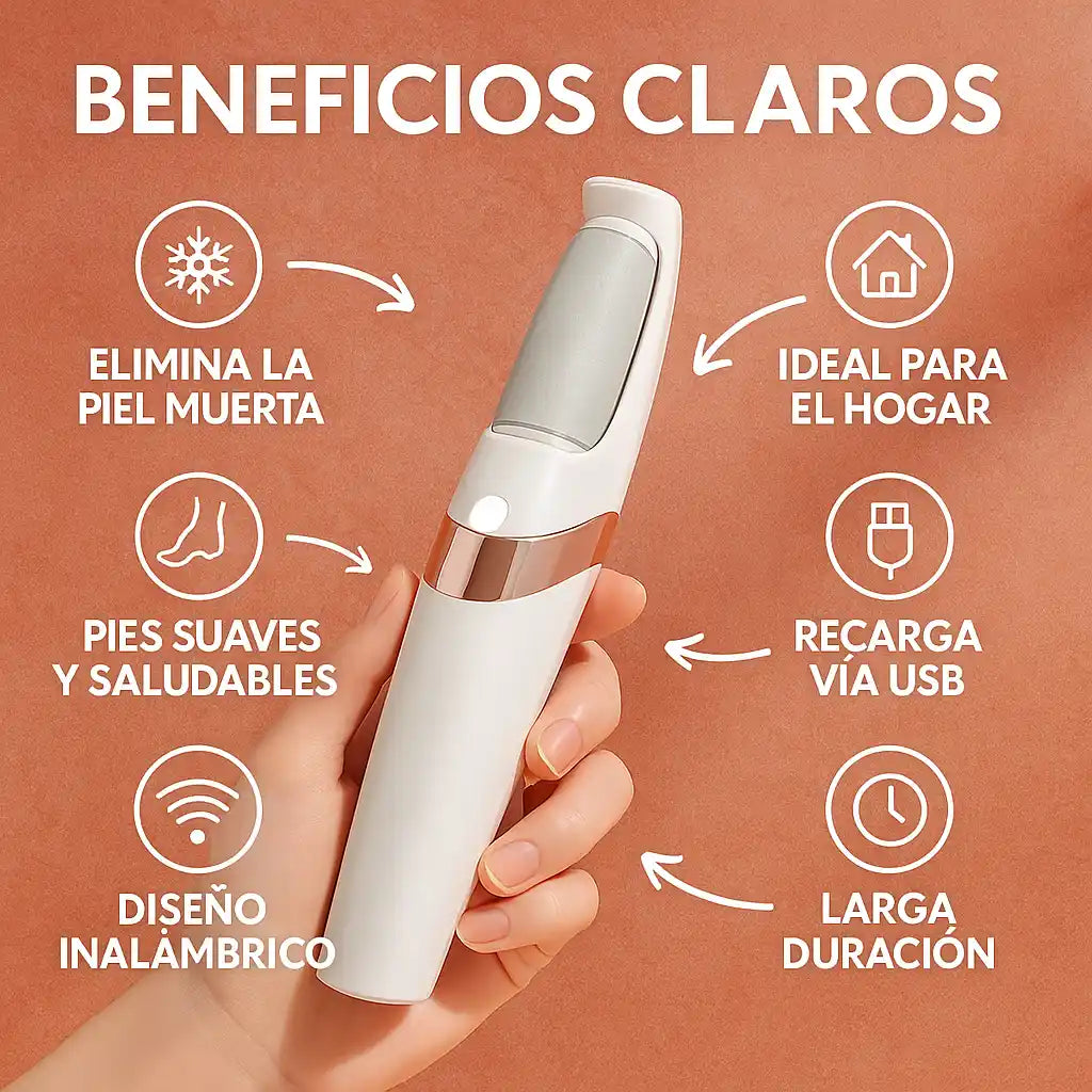REMOVEDOR DE CALLOS PROFESIONAL-PEDICURA EN CASA. GRATIS REPUESTO