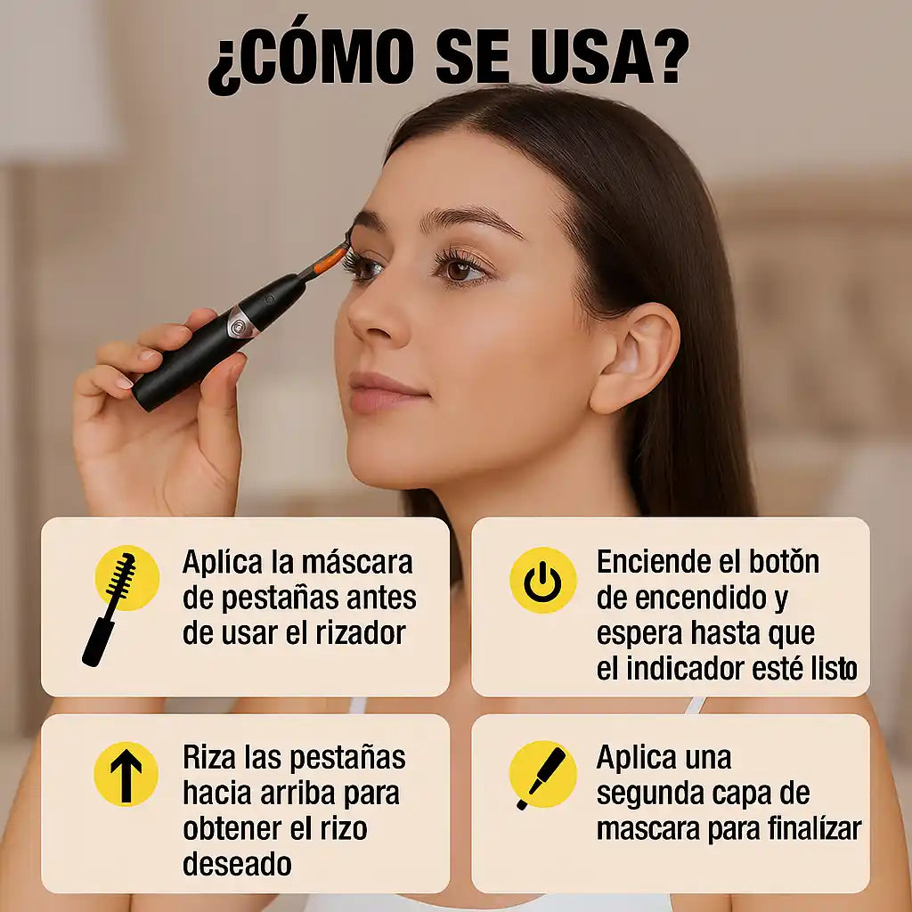 RIZADOR ELÉCTRICO PREMIUM. Pestañas Curvadas SIN MALTRATARLAS