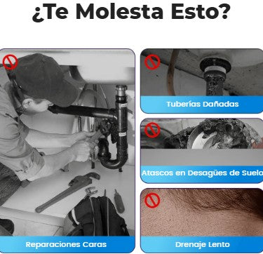 KIT de 2 Limpiadores de Desagües® ORIGINAL ¡NO MÁS MALOS OLORES NI TAPONES!