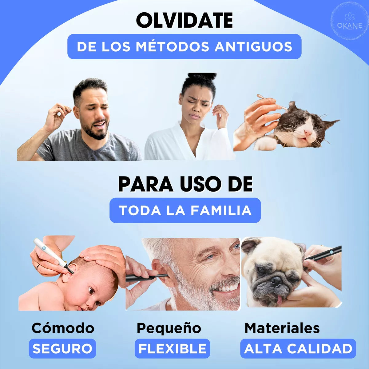 LIMPIADOR DE OÍDOS PROFESIONAL® ENDOSCOPICO +8 accesorios GRATIS