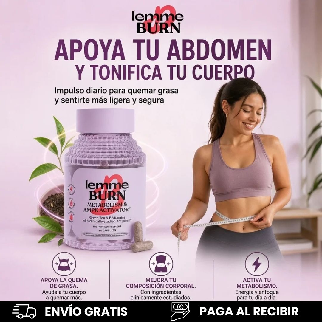 LEMME BURN-ACELERADOR METABOLICO (60 CÁPSULAS)-RECOMENDADO POR ESPECIALISTAS