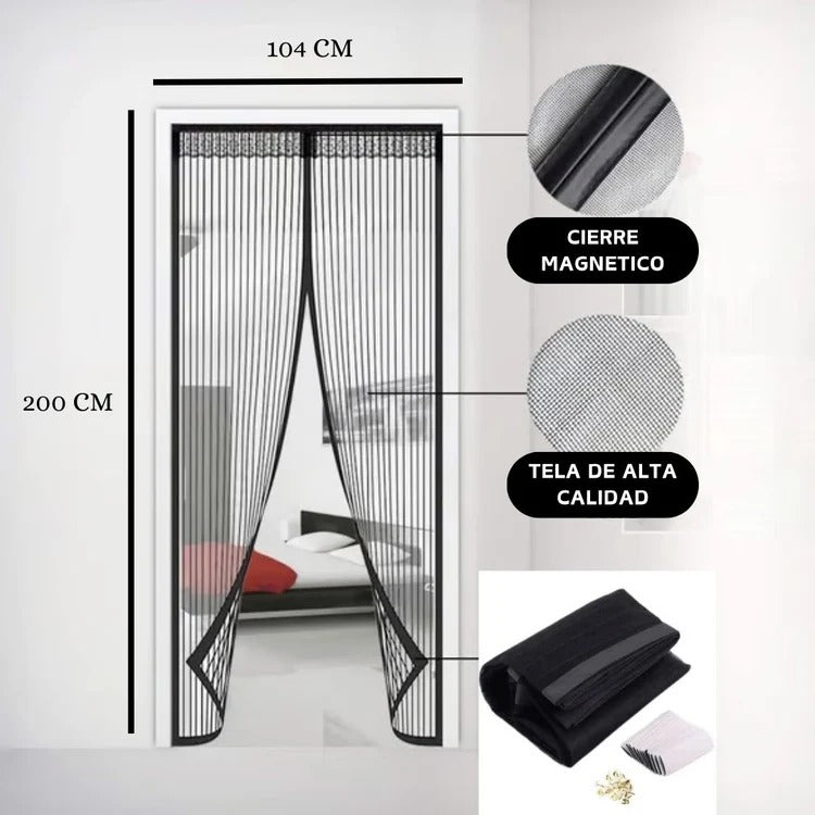 CORTINA MAGNETICA PREMIUM 210CMx100CM-EVITA PICADURAS ✅(ENVÍO GRATIS)✅