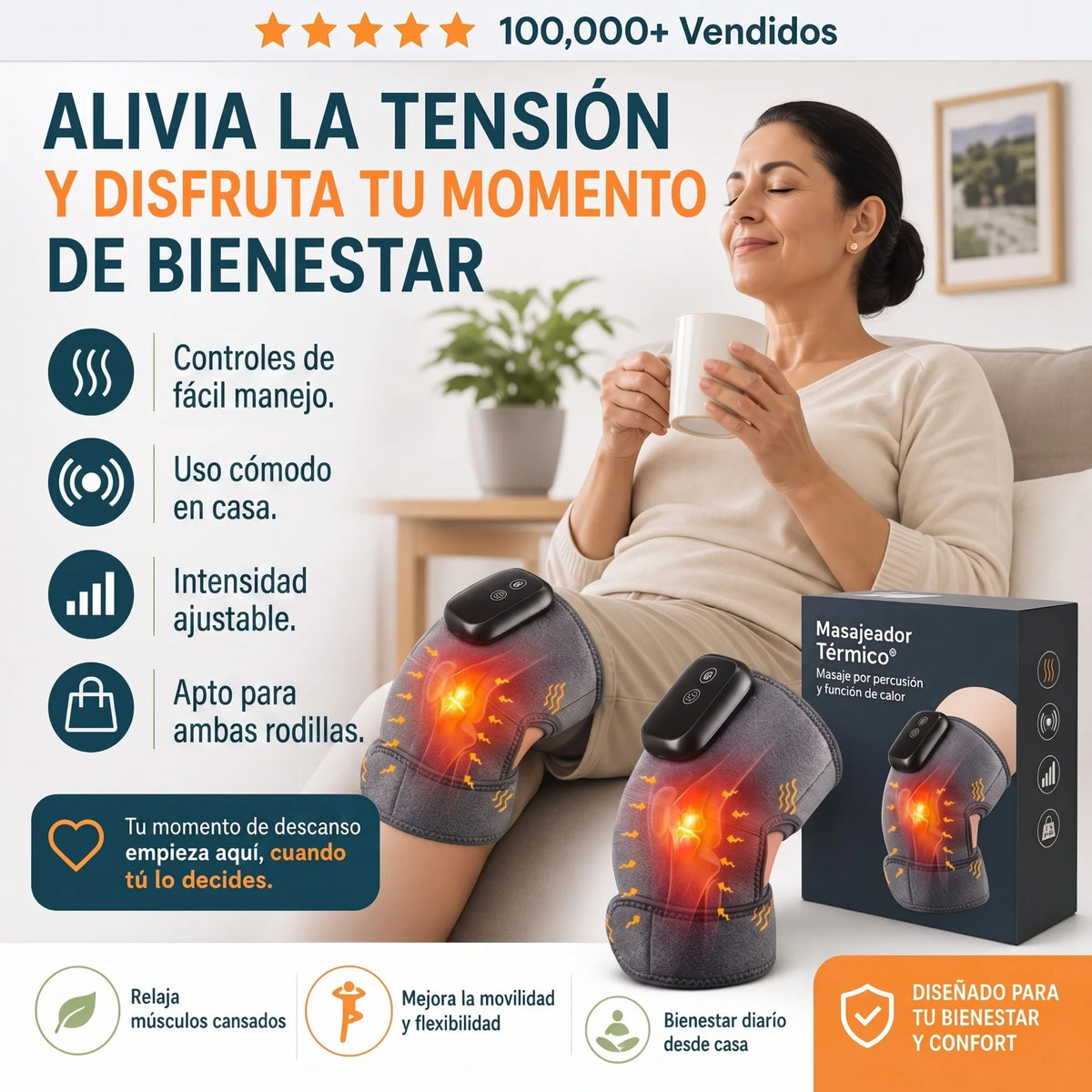 RODILLERA TERMICA - DESCANSA Y ALIVIA TENSIONES
