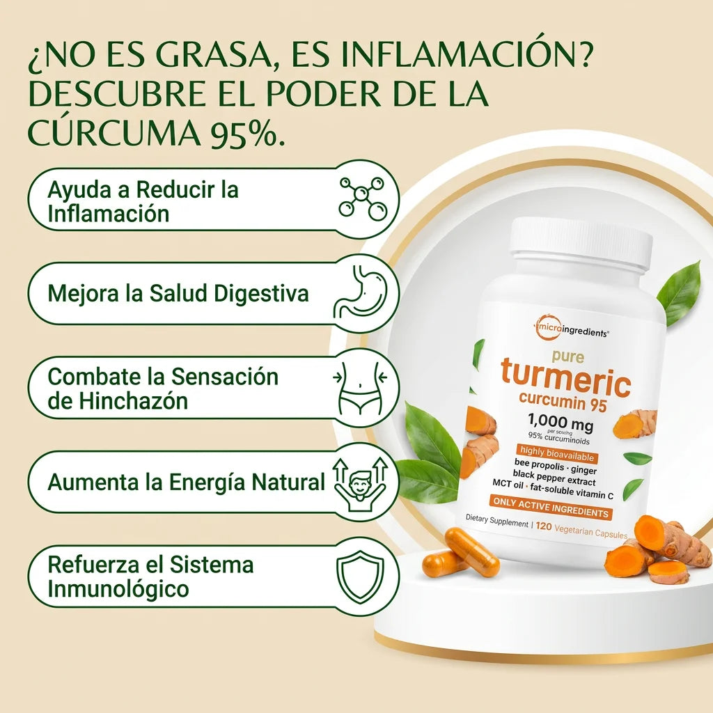 TURMERIC CÚRCUMA ANTIINFLAMATORIO (60 CÁPSULAS)-ENVÍO GRATIS